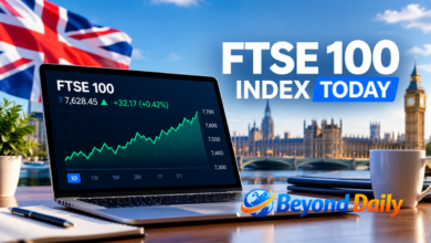 ftse 100 index today