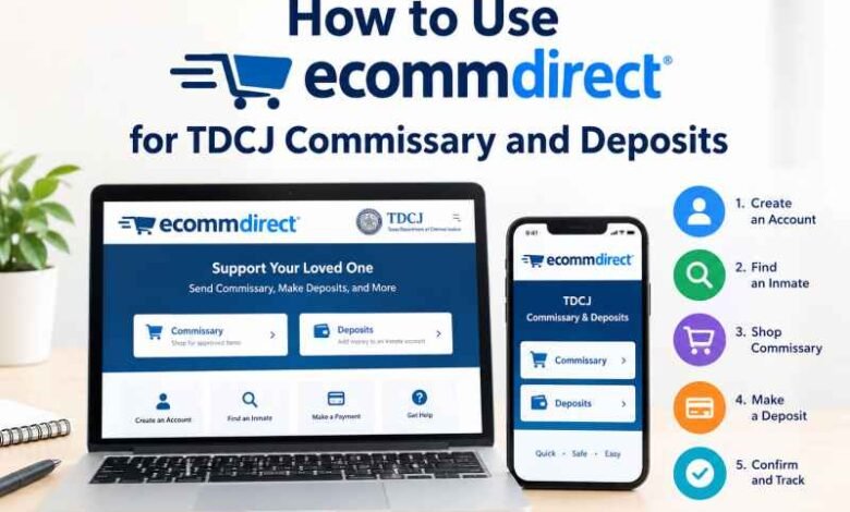How to Use ecommdirect for TDCJ Commissary and Deposits