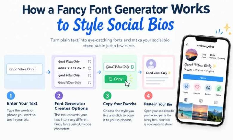 How a Fancy Font Generator Works to Style Social Bios
